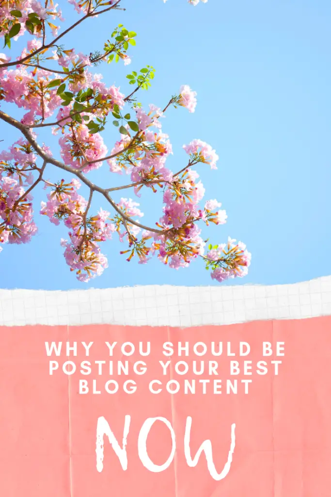 Why You Should Be Posting Your Best Blog Content Today