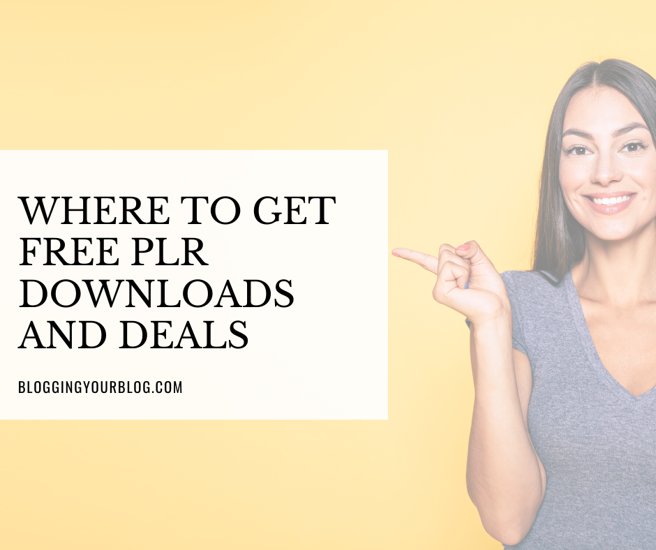 Where to get Free PLR Downloads and Deals